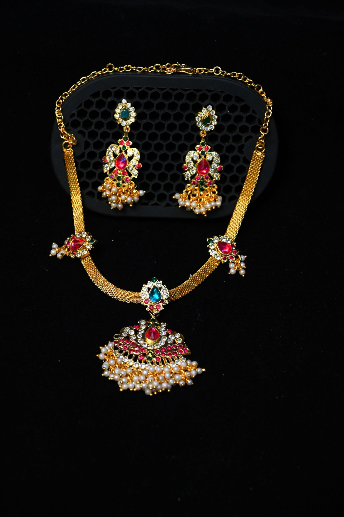 EC-TJ-0069 | Buttapusalu Neclace with Earrings | Necklace Set
